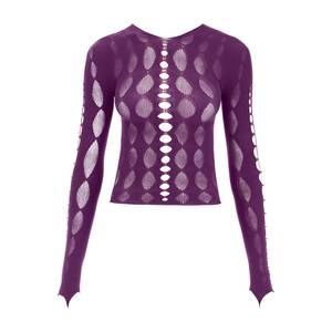 Rui beaded see-through top